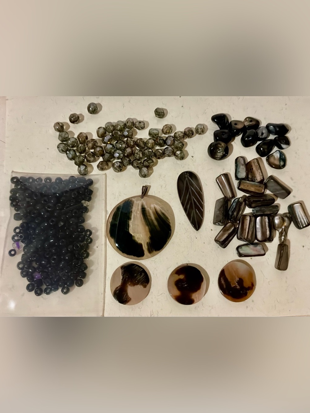 Natural Tortoiseshell Bead lot